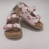 Sandalias Infantiles Rosa con Estampado de Cerezas y Hebillas Ajustables - Talla 5