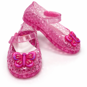 Sandalias Rosadas con Mariposa - Talla 9
