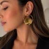 Aretes Dorados Geométricos Elegance para Dama